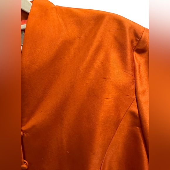 VINTAGE SILK women’s pant suit size 16 Adrianna Papéll colorful - Picture 4 of 13